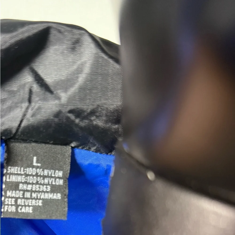 UltraClub Collection Size Large Blue/Black Windbreaker Jacket